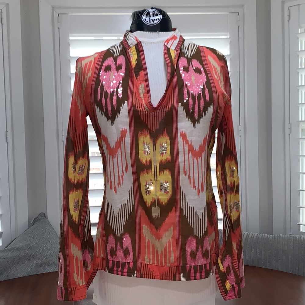 EUC Tory Burch Southwest Bling Top 6